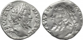 SEPTIMIUS SEVERUS (193-211). Denarius. Rome. Obverse brockage.