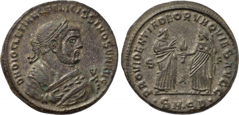 DIOCLETIAN (284-305). Follis. Serdica. 

Obv: D N DIOCLETIANO FELICISSIMO SEN ...