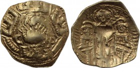 ANDRONICUS II with MICHAEL IX (1282-1328). GOLD Hyperpyron. Constantinople.
