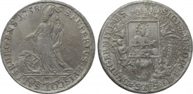 AUSTRIA. Salzburg. Sigismund III von Schrattenbach (Archbishop, 1753-1771). Konventionstaler (1758).