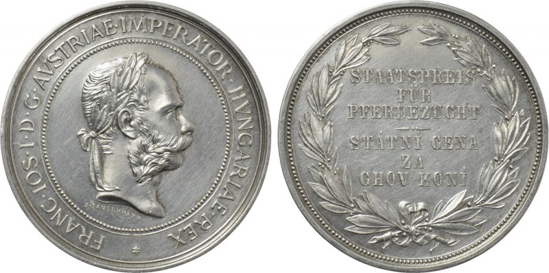AUSTRIA. Franz Joseph I (1848-1916). Silver Medal (Undated). By J. Tautenhayn. W...