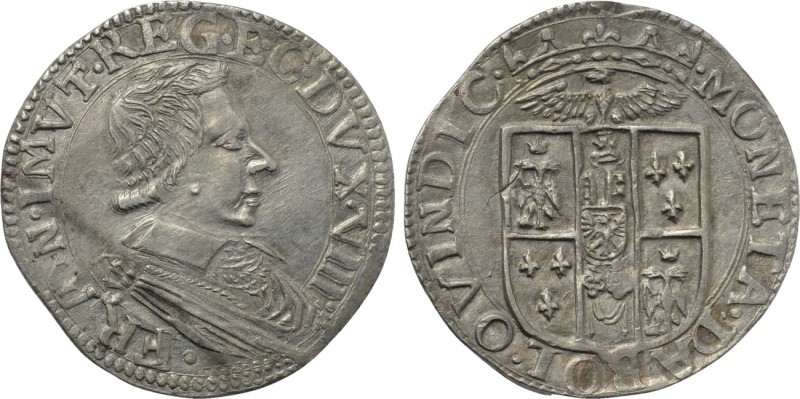 ITALY. Modena. Francesco I d'Este (1629-1658). 15 Bolognini.

Obv: FRAN I MVT ...