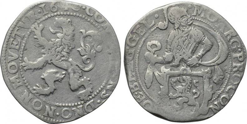 NETHERLANDS. Half Lion Dollar (1610). Gelderland. 

Obv: MO ARG PRO CON FOE BE...