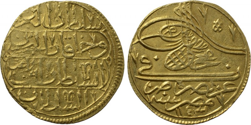 OTTOMAN EMPIRE. Mahmud I (AH 1143-1168 / AD 1730-1754). GOLD Zeri Mahbub. Misr (...
