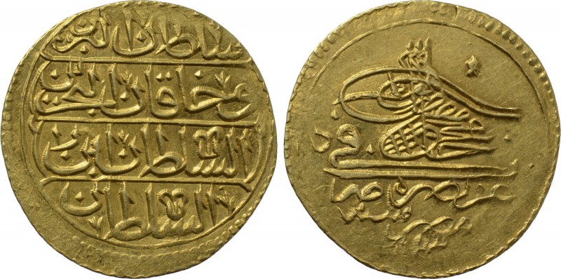 OTTOMAN EMPIRE. Mahmud I (AH 1143-1168 / AD 1730-1754). GOLD Zeri Mahbub. Misr (...