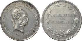 AUSTRIA. Franz Joseph I (1848-1916). Silver Medal (Undated). By J. Tautenhayn. Wien (Vienna). Prize for Horse Breeding.