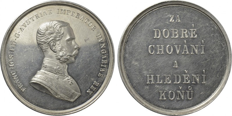 AUSTRIA. Franz Joseph I (1848-1916). Silver Medal (Undated). Wien (Vienna). Priz...