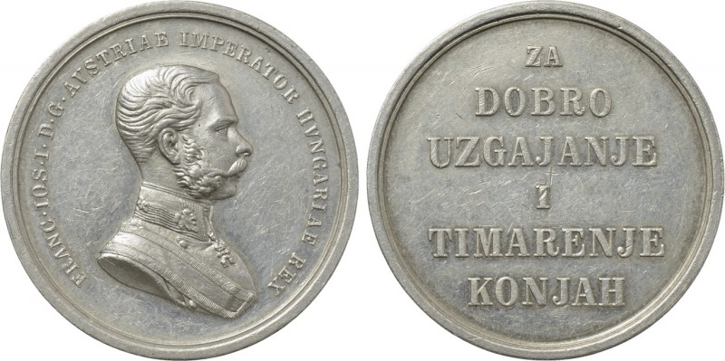 AUSTRIA. Franz Joseph I (1848-1916). Silver Medal (Undated). Wien (Vienna). Priz...