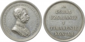 AUSTRIA. Franz Joseph I (1848-1916). Silver Medal (Undated). Wien (Vienna). Prize for Horse Breeding and Grooming.