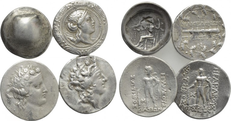 4 tetradrachms. 

Obv: .
Rev: .

. 

Condition: See picture.

Weight: g...