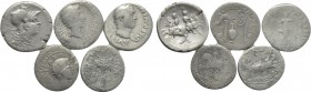 5 Denari; including Augustus and Vitellius.