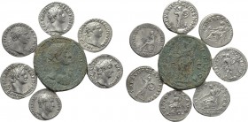 8 Coins of Domtian and Hadrian.