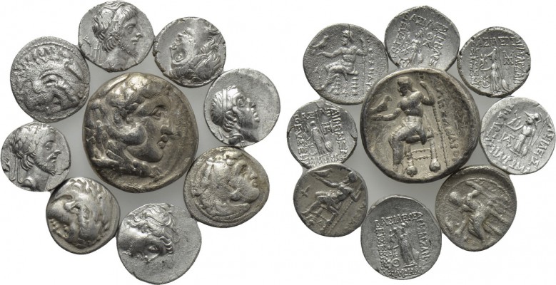 9 Coins of the Macedonian and the Cappadocian Kings. 

Obv: .
Rev: .

. 
...