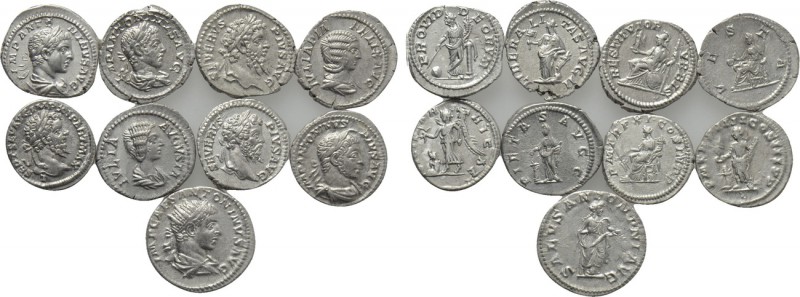 9 Coins of the Severean Dynasty. 

Obv: .
Rev: .

. 

Condition: See pict...