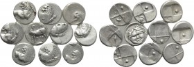 10 Greek Silver Coins; Chersonesos and Parion.