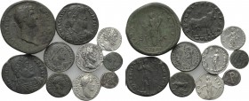10 Roman coins.
