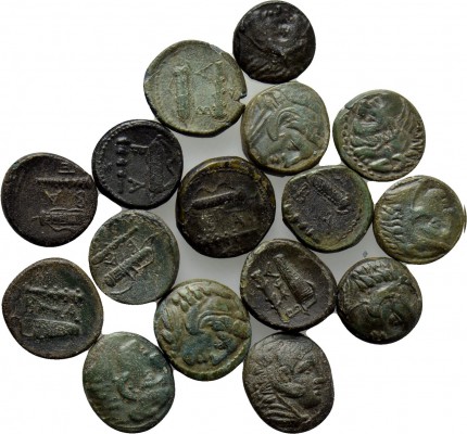 17 Bronze Coins of Alexander the Great. 

Obv: .
Rev: .

. 

Condition: S...