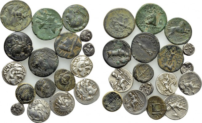 17 Greek Coins. 

Obv: .
Rev: .

. 

Condition: See picture.

Weight: g...
