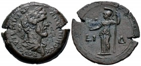 Antonino Pío. Dracma. 150-151 d.C. Alejandría. (Emmett-1474). (Dattari-8348). Ae. 23,57 g. Erosiones. MBC/MBC+. Est...50,00. English: Antoninus Pius. ...