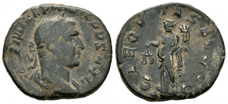 Filipo I. Sestercio. 245-47 d.C. Roma. (Spink-8987). (Ric-166a). Rev.: AEQVITAS ...