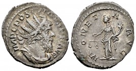 Póstumo. Antoniniano. 262-265 d.C. Colonia. (Spink-10962). (Ric-75). Rev.: MONETA AVG. Moneta en pie con balanza y cuerno de la abundancia. Ag. 3,62 g...