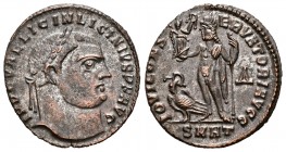 Licinio I. Follis. 313 d.C. Heraclea. (Spink-15240). (Ric-73). Rev.:  IOVI CONSERVATORI. Ag. 3,02 g. EBC. Est...45,00. English: Licinius I. Follis. 31...