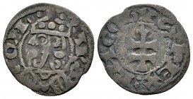 Corona de Aragón. Jaime I (1213-1276). Dinero. Aragón. (Cru-318). Ve. 0,86 g. BC+. Est...18,00. English: The Crown of Aragon. Jaime I (1213-1276). Din...