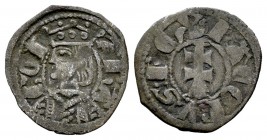 Corona de Aragón. Jaime II (1291-1327). Óbolo. Aragón. (Cru-365). Ve. 0,41 g. MBC. Est...35,00. English: The Crown of Aragon. Jaime II (1291-1327). Ób...