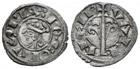 Corona de Aragón. Jaime I (1213-1276). Dinero. Valencia. (Cru-314). Ag. 1,04 g. MBC+. Est...30,00. English: The Crown of Aragon. Jaime I (1213-1276). ...
