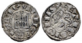 Reino de Castilla y León. Alfonso X (1252-1284). Novén. Cuenca. (Bautista-397). Ve. 0,75 g. Cuenco con pie bajo castillo. MBC+. Est...20,00. English: ...