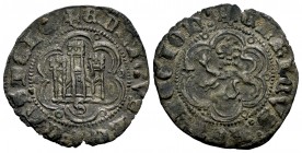 Reino de Castilla y León. Enrique III (1390-1406). Blanca. Sevilla. (Abm-767). Ve. 1,56 g. S bajo el castillo. MBC. Est...25,00. English: Kingdom of C...