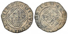 Reino de Castilla y León. Enrique IV (1454-1474). Blanca de rombo. Segovia. (Abm-833.1). Ae. 1,12 g. Acueducto bajo castillo. MBC/MBC-. Est...25,00. E...