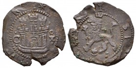 Felipe II (1556-1598). 2 cuartos. Cuenca. (Cal 2008-806). (Jarabo-Sanahuja-A91a). Ae. 4,26 g. MBC. Est...20,00. English: Philip II (1556-1598). 2 cuar...