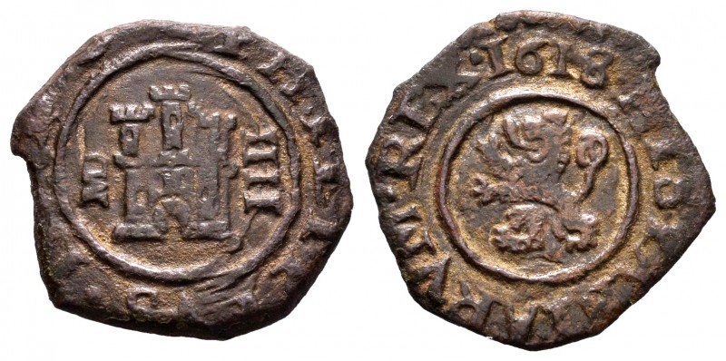 Felipe III (1598-1621). 4 maravedís. 1618. Madrid. (Cal 2008-708). (Jarabo-Sanah...