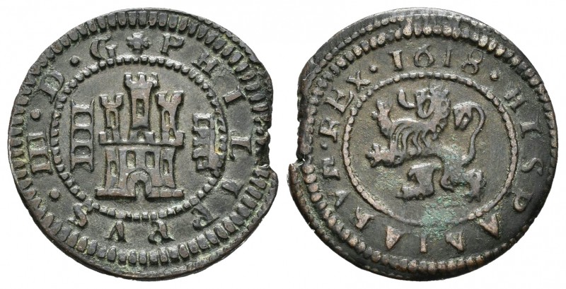 Felipe III (1598-1621). 4 maravedís. 1618. Segovia. (Cal 2008-823). (Cal 2019-26...