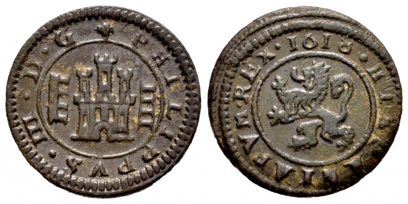 Felipe III (1598-1621). 4 maravedís. 1618. Segovia. (Cal 2008-823). (Cal-268). (...