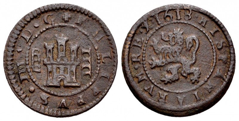 Felipe III (1598-1621). 4 maravedís. 1618. Segovia. (Cal 2008-823). (Cal 2019-26...