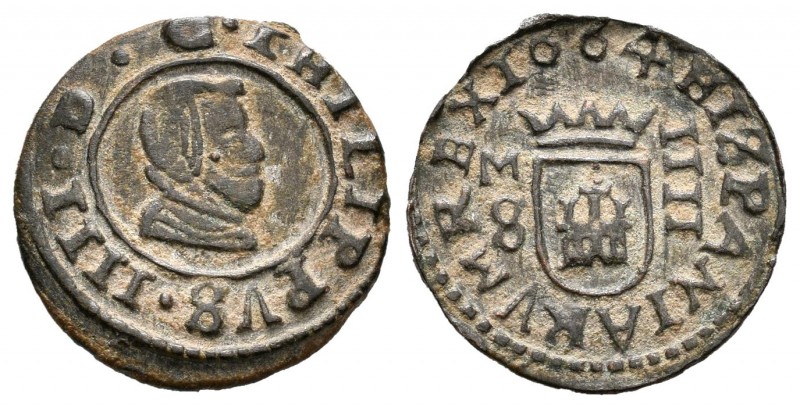 Felipe IV (1621-1665). 4 maravedís. 1664. Madrid. S. (Cal 2008-1450). (Jarabo-Sa...