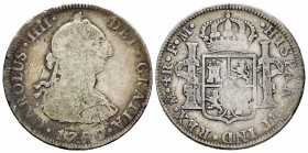 Carlos IV (1788-1808). 4 reales. 1790. México. FM. (Cal 2008-839). Ag. 13,09 g. Busto de Carlos III y ordinal IIII. Escasa. BC. Est...30,00. English: ...