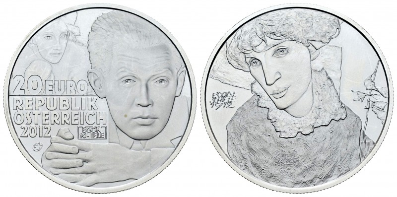 Austria. 20 euros. 2012. (Km-3209). Ag. 16,96 g. De la serie "Artistas Europeos"...