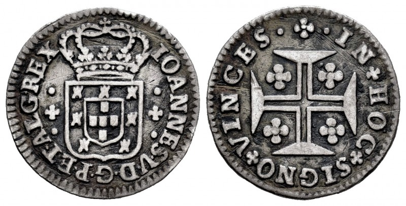 Portugal. Joao V. 3 vinténs. (1706-1750). Lisboa. (Gomes-57.01). Ag. 1,70 g. Gol...