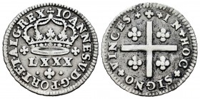 Portugal. Joao V. 1 tostao. (1706-1750). Lisboa. (Gomes-59.01). Ag. 2,82 g. MBC. Est...40,00. English: Portugal. Joao V. 1 tostao. (1706-1750). Lisbon...