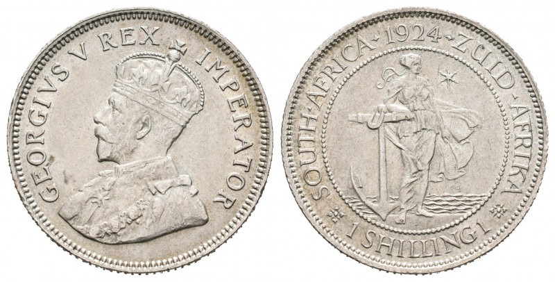 Sudáfrica. George V. 1 shilling. 1924. (Km-17.1). Ag. 5,61 g. EBC-. Est...20,00....