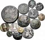 Lote de 14 piezas de la época de Grecia Antigua. A EXAMINAR. BC-/BC+. Est...60,00. English: Lote de 14 piezas de la época de Grecia Antigua. A EXAMINA...