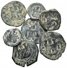 Lote 7 monedas de bronce de Felipe II, diferentes valores y cecas. A EXAMINAR. MBC-/MBC. Est...30,00. English: Lote 7 monedas de bronce de Felipe II, ...