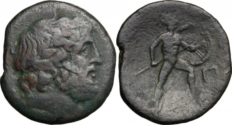 Sicily. Messana. The Mamertinoi. AE Pentonkion, 208-200 BC. D/ Laureate head of ...