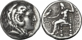 Continental Greece. Kings of Macedon. Alexander III "the Great" (336-323 BC). AR Tetradrachm, 315-311 BC, Babylon mint. D/ Head of Herakles right, wea...
