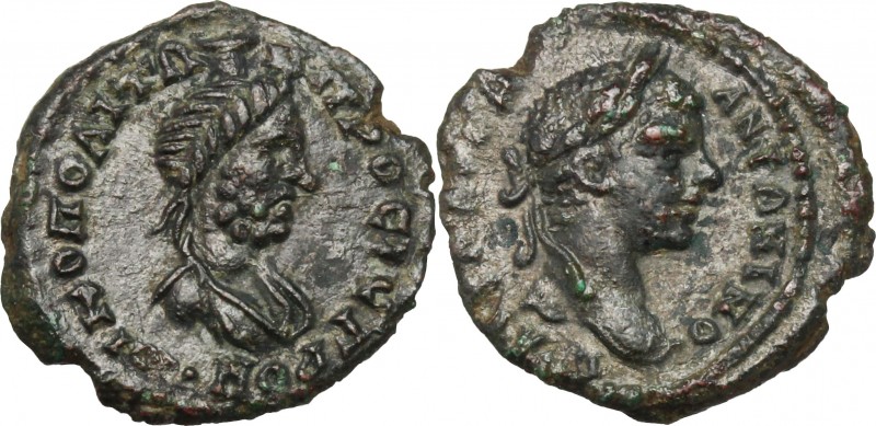 Elagabalus (218-222). AE 17 mm, Moesia Inferior, Nicopolis ad Istrum mint. D/ He...