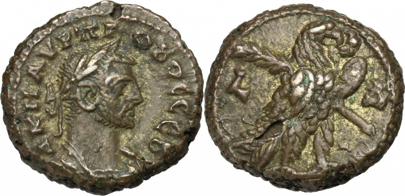 Probus (276-282). BI Tetradrachm, Alexandria mint (Egypt). Dated year 4 (278/9 A...