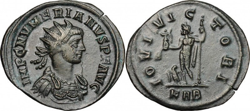 Numerian (283-284). BI Antoninianus. Rome mint, 283 AD. D/ Radiate and cuirassed...